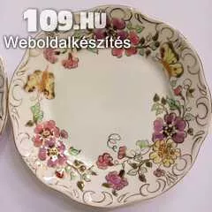 Zsolnay Süteményes tányérok Pillangós